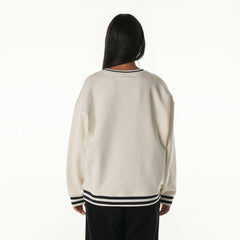 Seattle Seahawks The Wild Collective Women's Oversized Vintage French Terry Sweatshirt Cream | NFL