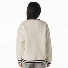 Green Bay Packers The Wild Collective Women's Oversized Vintage French Terry Sweatshirt Cream | NFL