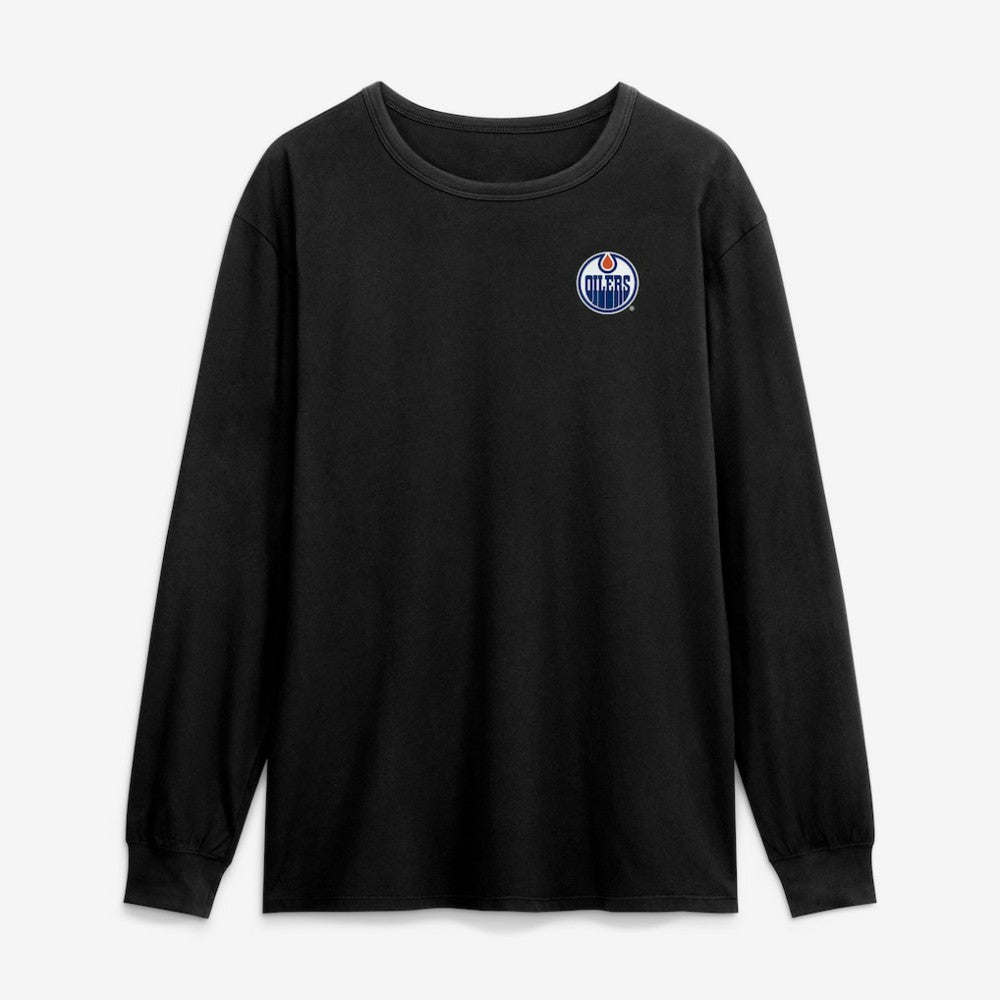 Edmonton Oilers Fanatics Game Long Sleeve T-Shirt - Black - NHL