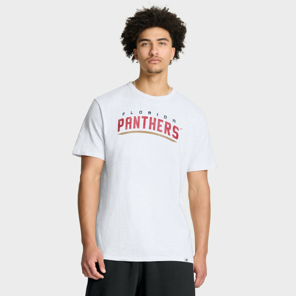 Florida Panthers Fanatics Play Distressed Wordmark Stadium Slub T-Shirt - White - NHL
