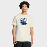 Edmonton Oilers Fanatics Stadium Slub T-Shirt - Cream - NHL