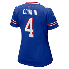James Cook III Buffalo Bills Women's Team Game Jersey Royal | Nike for Sale