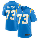 Mekhi Becton Los Angeles Chargers Team Game Jersey Powder Blue | Nike for Sale