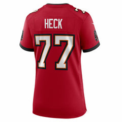 Charlie Heck Tampa Bay Buccaneers Women's Team Game Jersey Red | Nike for Sale