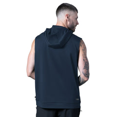 Dallas Cowboys MSX by Michael Strahan Tri-Blend Rebound Sleeveless Hoodie Navy | NFL