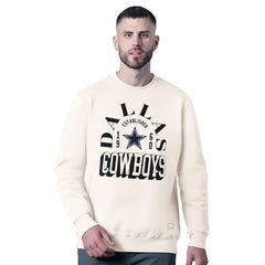 Dallas Cowboys MSX by Michael Strahan Whiteout Tri-Blend Sweatshirt White | NFL