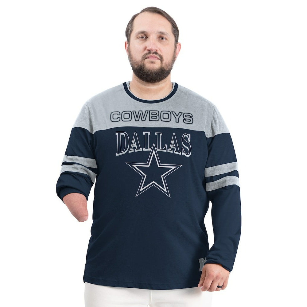 Dallas Cowboys G-III Sports by Carl Banks Adaptive Outlast Long Sleeve T-Shirt Navy/Silver | NFL
