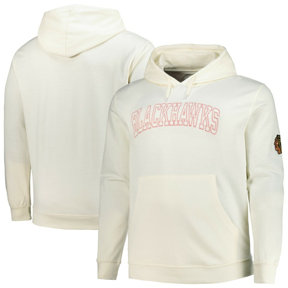 Chicago Blackhawks Fanatics Big &Tall Stitch Hoodie - Cream - NHL