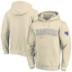 New York Rangers Fanatics Big &Tall Stitch Hoodie - Cream - NHL