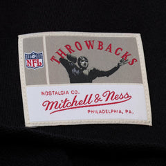 Denver Broncos Women's Throwback Cropped Long Sleeve Rugby Polo Black | Mitchell & Ness