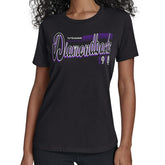 Arizona Diamondbacks Starter Women's Groovy Script Team Fitted T-Shirt - MLB