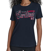 St. Louis Cardinals Starter Women's Groovy Script Team Fitted T-Shirt - MLB