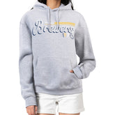 Milwaukee Brewers Starter Women's Groovy Script Team Fleece Pullover Hoodie - MLB