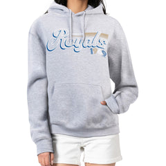 Kansas City Royals Starter Women's Groovy Script Team Fleece Pullover Hoodie - MLB