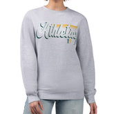 Athletics Starter Women's Groovy Script Team Fleece Pullover Sweatshirt - MLB