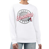 Arizona Diamondbacks G-III 4Her by Carl Banks Women's Pinstripe Circle Team Fleece Pullover Sweatshirt - MLB