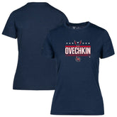 Alexander Ovechkin Washington Capitals Levelwear Women's NHL All-Time Leading Goal Scorer Milestone Stars Name & Number Maddox T-Shirt - Navy - NHL
