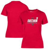 Alexander Ovechkin Washington Capitals Levelwear Women's NHL All-Time Leading Goal Scorer Milestone Name & Number Maddox T-Shirt - Red - NHL
