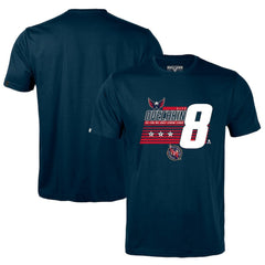 Alexander Ovechkin Washington Capitals Levelwear NHL All-Time Leading Goal Scorer Milestone Stripes Name & Number Richmond T-Shirt - Navy - NHL