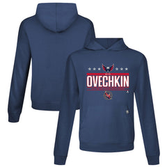 Alexander Ovechkin Washington Capitals Levelwear NHL All-Time Leading Goal Scorer Milestone Stars Name & Number Relay Pullover Hoodie - Navy - NHL