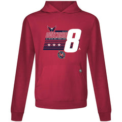 Alexander Ovechkin Washington Capitals Levelwear NHL All-Time Leading Goal Scorer Milestone Stripes Name & Number Relay Pullover Hoodie - Red - NHL