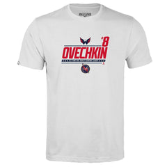 Alexander Ovechkin Washington Capitals Levelwear Youth NHL All-Time Leading Goal Scorer Milestone Name & Number Little Richmond T-Shirt - White - NHL