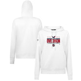 Alexander Ovechkin Washington Capitals Levelwear Women's NHL All-Time Leading Goal Scorer Milestone Stripes Name & Number Adorn Pullover Hoodie - White - NHL