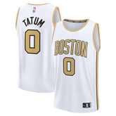 Jayson Tatum Boston Celtics 2025/26 City Edition Fast Break Jersey White - NBA