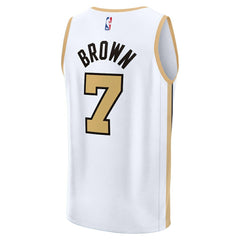 Jaylen Brown Boston Celtics 2025/26 City Edition Fast Break Jersey White - NBA
