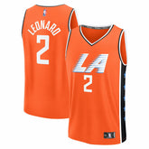 Kawhi Leonard LA Clippers Youth 2025/26 City Edition Fast Break Jersey Orange - NBA