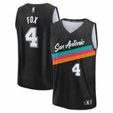 De'Aaron Fox San Antonio Spurs Youth 2025/26 City Edition Fast Break Jersey Black - NBA