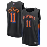 Jalen Brunson New York Knicks Youth Fast Break Jersey Statement Edition Black - NBA