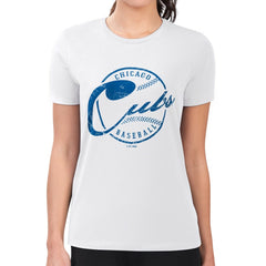 Chicago Cubs G-III 4Her by Carl Banks Women's Super-Slim Fit Lightweight Distressed Baseball Team T-Shirt - MLB