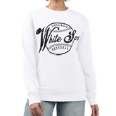 Chicago White Sox G-III 4Her by Carl Banks Women's Distressed Baseball Team Fleece Pullover Sweatshirt - MLB