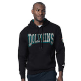 Miami Dolphins Starter Thursday Night Gridiron Hoodie with Vintage Logo Black | NFL
