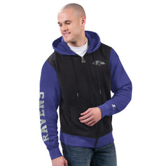 Baltimore Ravens Starter Thursday Night Gridiron Full-Zip Hoodie Black/Purple | NFL