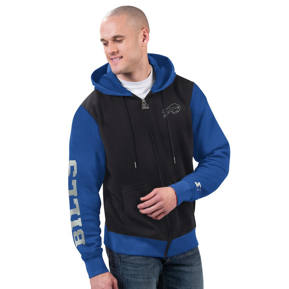 Buffalo Bills Starter Thursday Night Gridiron Full-Zip Hoodie Black/Royal | NFL