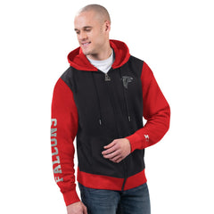 Atlanta Falcons Starter Thursday Night Gridiron Full-Zip Hoodie Black/Red | NFL