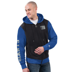 New York Giants Starter Thursday Night Gridiron Full-Zip Hoodie Black/Royal | NFL
