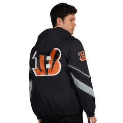Cincinnati Bengals Starter Thursday Night Gridiron Full-Zip Jacket Black/Orange | NFL