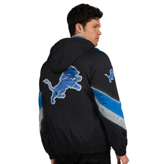 Detroit Lions Starter Thursday Night Gridiron Full-Zip Jacket Black/Blue | NFL