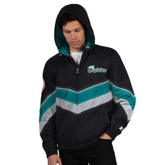 Miami Dolphins Starter Thursday Night Gridiron Vintage Logo Full-Zip Hoodie Black | NFL
