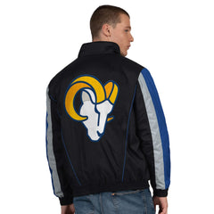 Los Angeles Rams Starter Thursday Night Gridiron Half-Zip Jacket Black | NFL