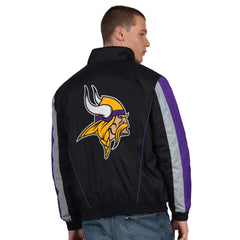 Minnesota Vikings Starter Thursday Night Gridiron Half-Zip Jacket Black | NFL