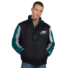 Philadelphia Eagles Starter Thursday Night Gridiron Half-Zip Jacket Black | NFL