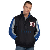 New York Giants Starter Thursday Night Gridiron Half-Zip Jacket Black | NFL