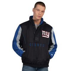 New York Giants Starter Thursday Night Gridiron Half-Zip Jacket Black | NFL