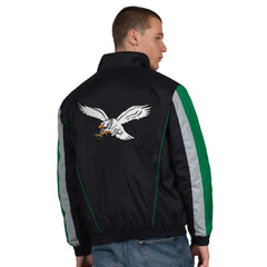 Philadelphia Eagles Starter Thursday Night Gridiron Vintage Logo Half-Zip Jacket Black | NFL