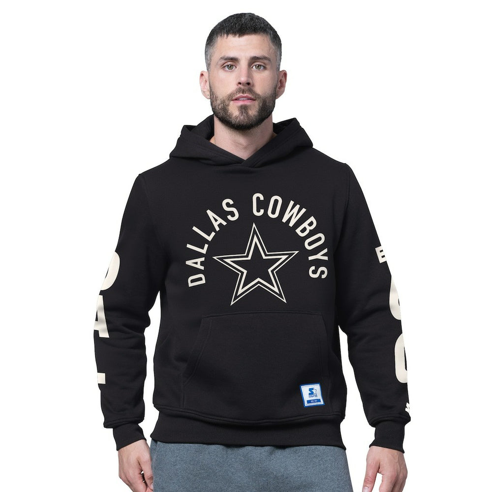 Dallas Cowboys Starter Handoff Fleece Hoodie Sweatshirt Black | NFL