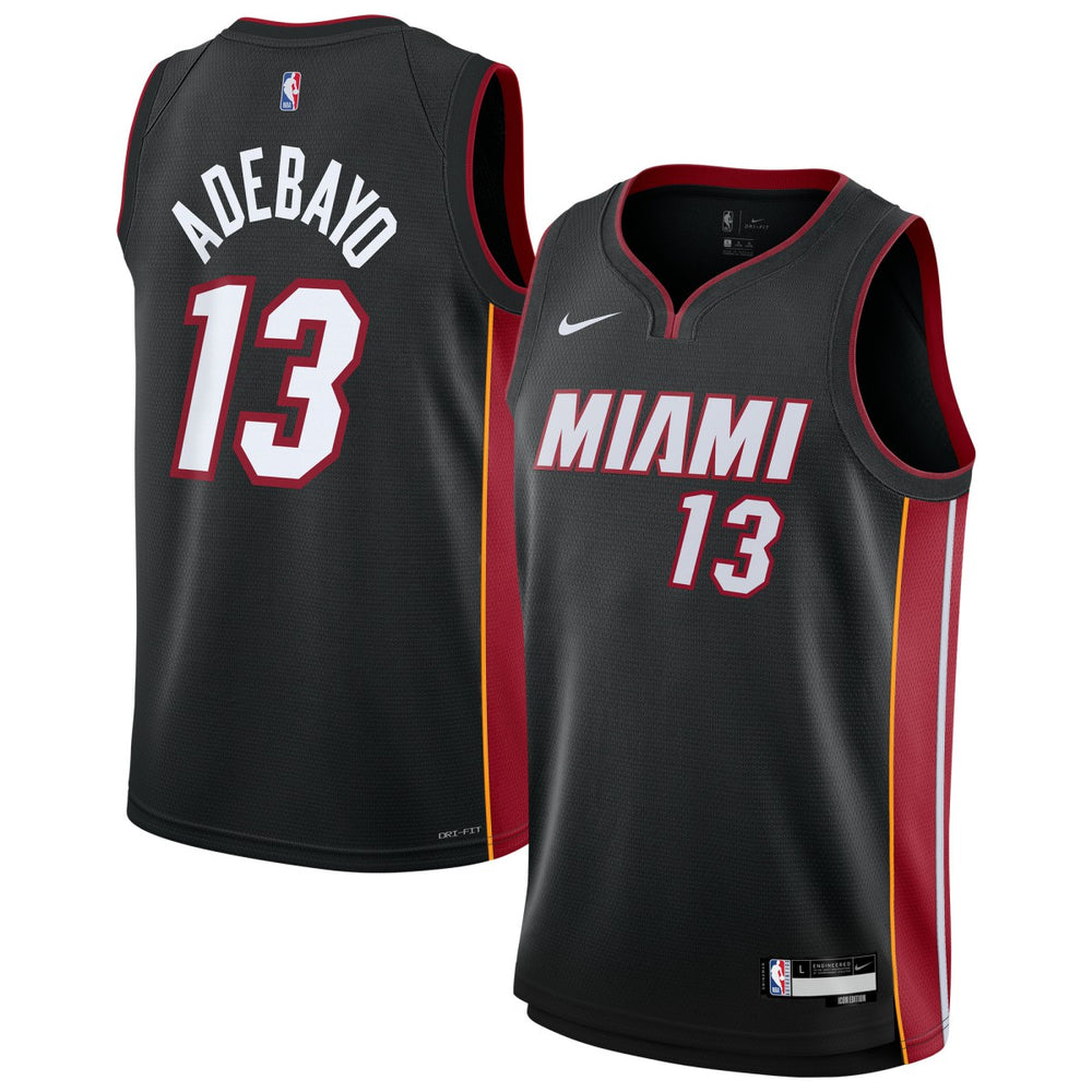 Bam Adebayo Miami Heat Youth Swingman Jersey Icon Edition Black - NBA